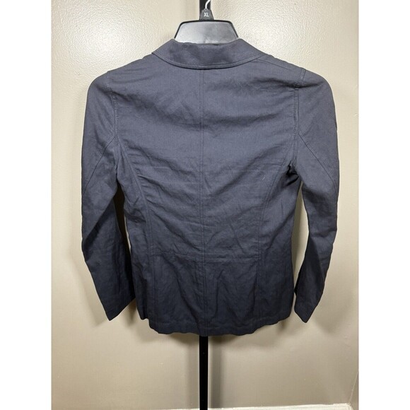 Vince Blazer Womens 4 Navy Blue Button Wool Blend - Picture 5 of 7